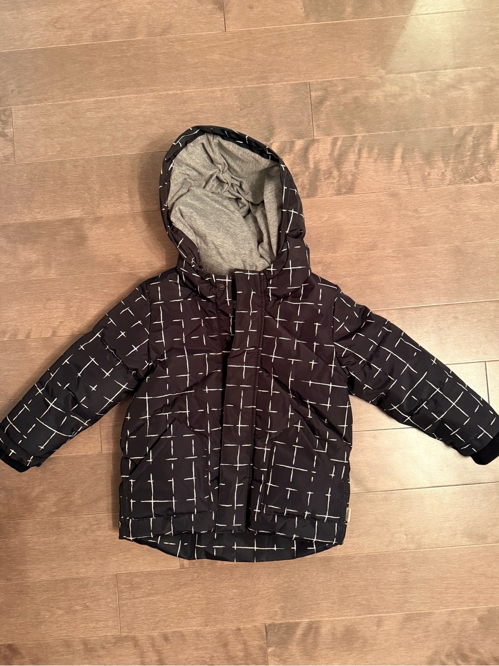 Miles - black winter coat. 4T